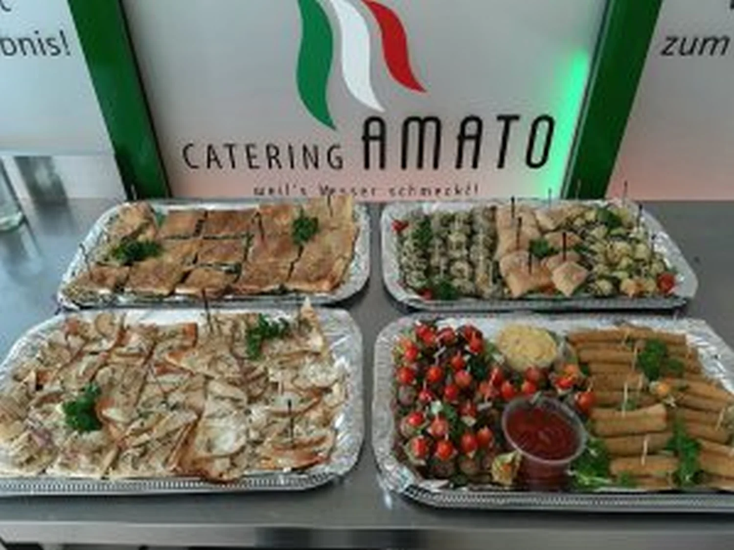 Fingerfood-Variationen von Catering Amato